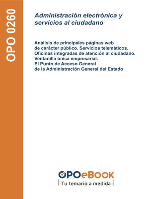 cover image of Administración electrónica y servicios al ciudadano